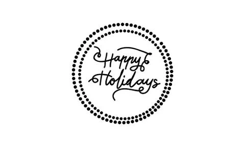 Happy Holidays Template Vector Stock-Illustration