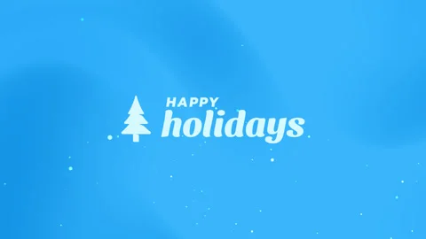 Happy holidays text animation with pine on snowy background 動画素材 321105860