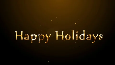 Happy Holidays text background Stock Footage 86912409