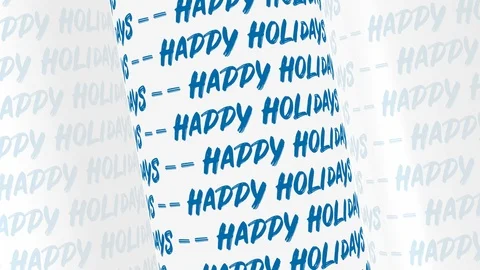Happy Holidays Text Background Stock Footage 116106611