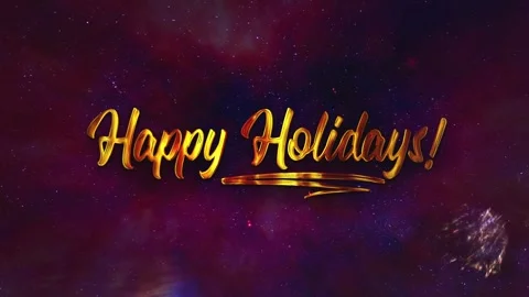 Happy Holidays - Title Video stock 254478906