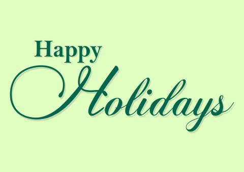 Happy holidays typography Stock Illustration