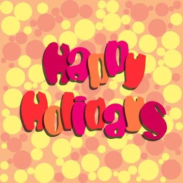 Happy holidays vector Stock Illustration