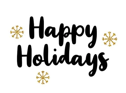 Happy Holidays vector text Stock Illustration