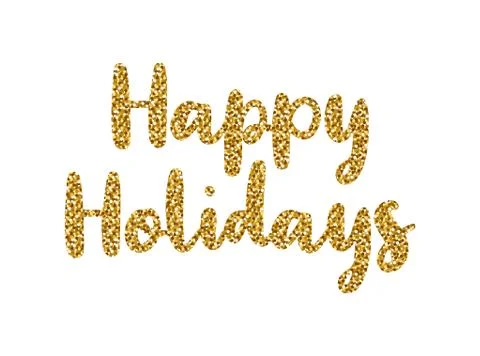 Happy Holidays vector text Stock Illustration