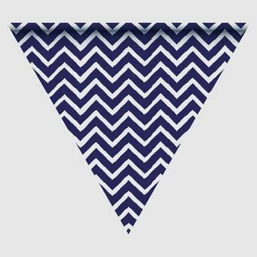 Happy holyday day triangular flag for planar festivals with Stock Illustration