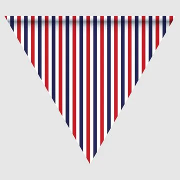 Happy holyday day triangular flag for planar festivals with Illustrazione stock