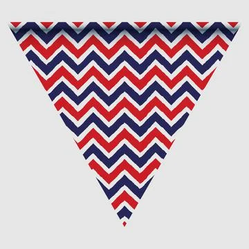 Happy holyday day triangular flag for planar festivals with Stock Illustration