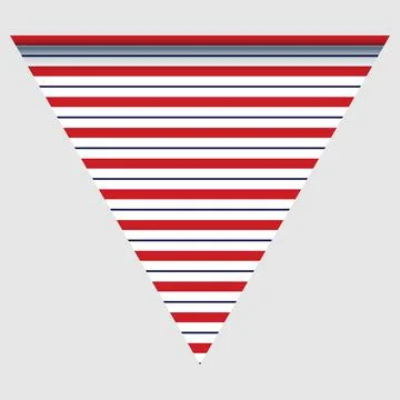 Happy holyday day triangular flag for planar festivals with Stock Illustration