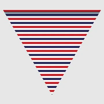 Happy holyday day triangular flag for planar festivals with Illustrazione stock