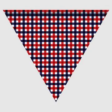 Happy holyday day triangular flag for planar festivals with Stock Illustration