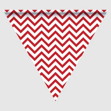 Happy holyday day triangular flag for planar festivals with Stock Illustration