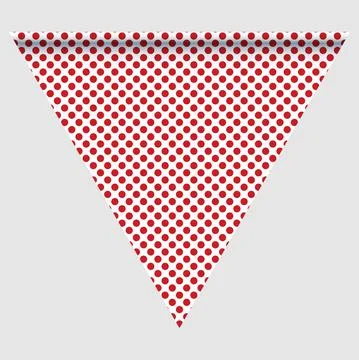 Happy holyday day triangular flag for planar festivals with Illustrazione stock