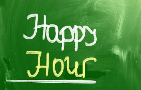 Happy Hour Concept Stock Illustration