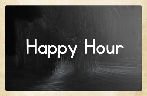 Happy hour concept Stock Photos
