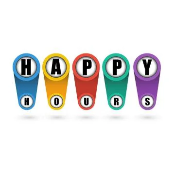 Happy Hours Backgrounds Stock Illustration