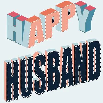 Happy husband Stock Illustration