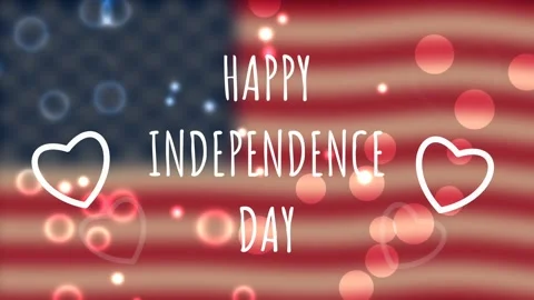 Happy independence day background Stock Footage 195943978