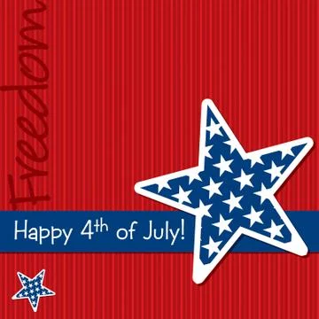 Happy Independence Day! Illustrazione stock