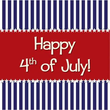 Happy Independence Day! Stock Illustration