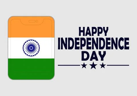 Happy Independence Day of India Stock-Illustration