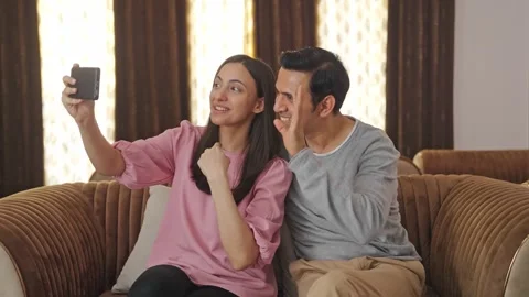 Happy Indian youtuber making a vlog | Stock Video | Pond5