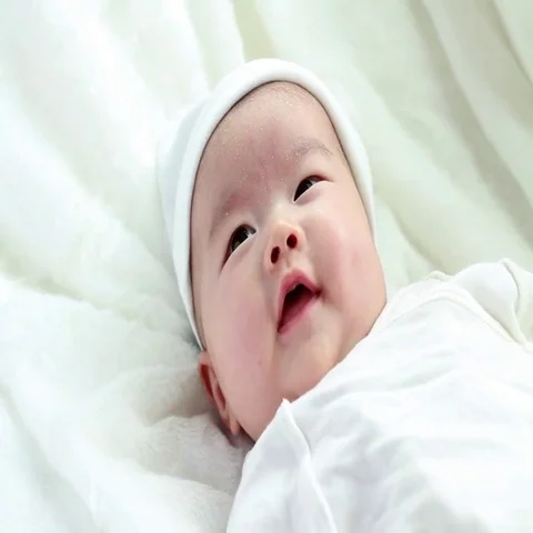 Happy infant smile Stock Footage 69729758