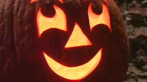 Happy Jack-o-Lantern 스톡 동영상 1055872