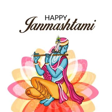 Happy Janmashtami. Stock Illustration