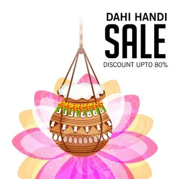 Happy Janmashtami. Stock Illustration