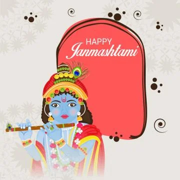 Happy Janmashtami. Stock Illustration