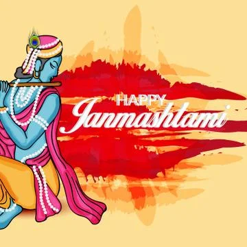 Happy Janmashtami. Stock Illustration