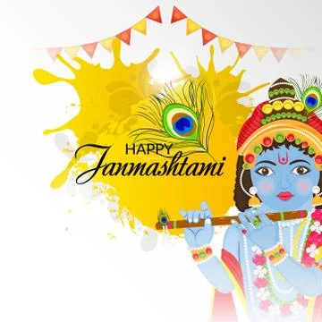 Happy Janmashtami. Stock Illustration