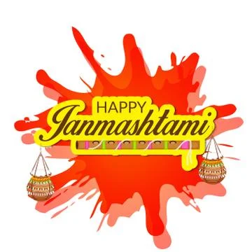 Happy Janmashtami. Stock Illustration