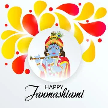 Happy Janmashtami. Stock-Illustration
