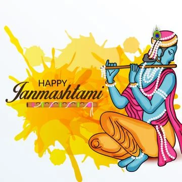 Happy Janmashtami. Stock-Illustration