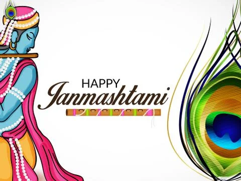 Happy Janmashtami. Stock-Illustration