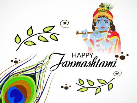 Happy Janmashtami. Stock Illustration