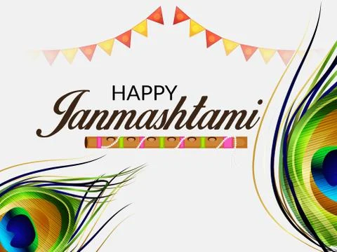 Happy Janmashtami. Stock Illustration
