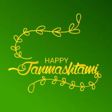 Happy Janmashtami. Stock Illustration