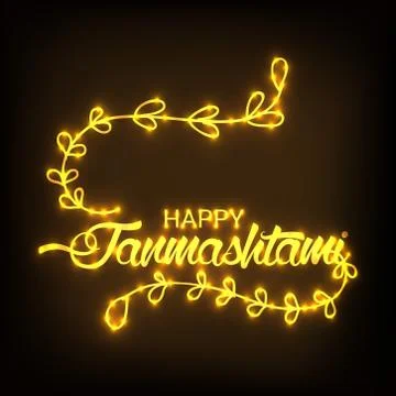 Happy Janmashtami. Stock Illustration