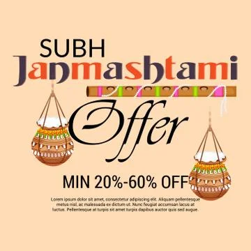 Happy Janmashtami. Stock-Illustration
