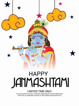 Happy Janmashtami. Stock Illustration