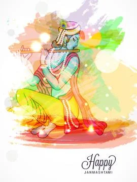 Happy Janmashtami. Stock Illustration