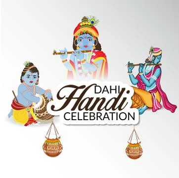 Happy Janmashtami. Stock Illustration