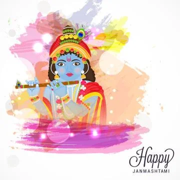Happy Janmashtami. Stock Illustration