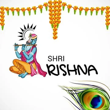 Happy Janmashtami. Stock Illustration
