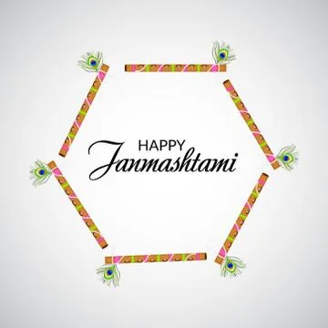 Happy Janmashtami. Stock Illustration