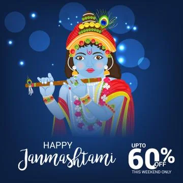 Happy Janmashtami. Stock-Illustration