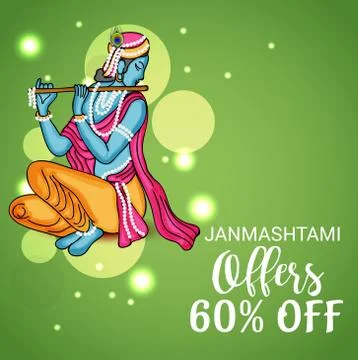 Happy Janmashtami. Stock Illustration